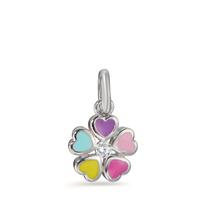 Anhänger Silber Zirkonia Blume Ø8.5 mm-598293