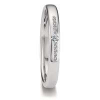 Partnerring 750/18 K Weissgold Diamant 0.08 ct, 11 Steine, tw-vsi-598477