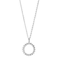 Collier Silber Zirkonia rhodiniert 42-45 cm verstellbar Ø14 mm-598615