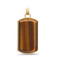 Anhänger Edelstahl Tigerauge gelb IP beschichtet-599158