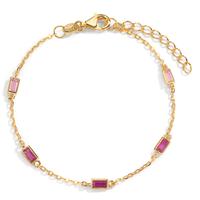 Armband Silber gelb vergoldet 16-18.5 cm verstellbar-599189