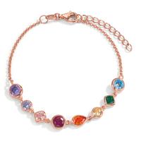 Armband Silber Zirkonia rosé vergoldet 16-18.5 cm verstellbar-599208