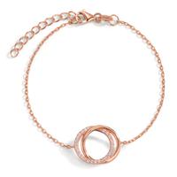 Armband Silber Zirkonia rosé vergoldet 16-19 cm verstellbar-599260