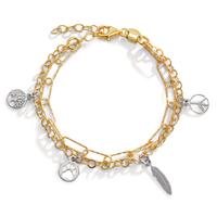 Armband Silber gelb vergoldet 17-20 cm verstellbar-599530