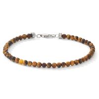 Armband Edelstahl Tigerauge 19 cm Ø4 mm-599594