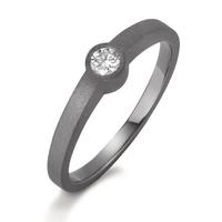 Solitär Ring Tantal Diamant 0.10 ct, w-si-599737