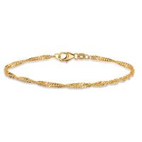 Armband 585/14 K Gelbgold 17.5 cm Ø2.4 mm