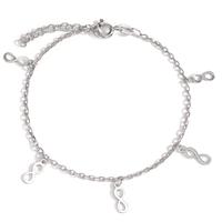 Armband Silber rhodiniert Infinity 17-20 cm verstellbar