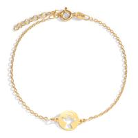Armband Silber gelb vergoldet Engel 17-20 cm verstellbar-601027