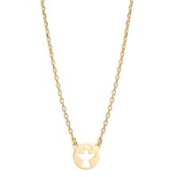 Collier Silber gelb vergoldet Engel 42-45 cm verstellbar-601028