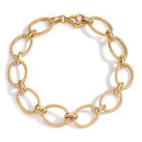Armband Silber gelb vergoldet 20 cm-601029