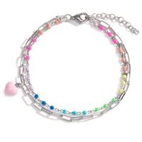 Armband Silber rhodiniert Herz 17-20 cm verstellbar-601044