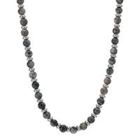 Collier Edelstahl Achat grau 50-55 cm verstellbar Ø4.7 mm-601438