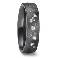 Partnerring Zirkonium Diamant 0.09 ct, 5 Steine, w-si-602572
