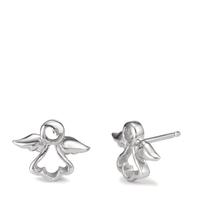 Ohrstecker Silber rhodiniert Schutzengel-602606