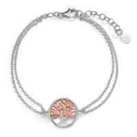 Armband Silber rosé bicolor 17-20 cm verstellbar-602731
