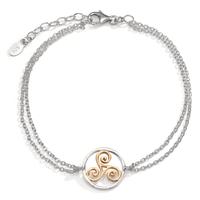 Armband Silber gelb bicolor 17-20 cm verstellbar-602733