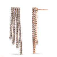 Ohrhänger Silber Zirkonia rosé vergoldet-602904