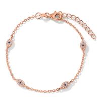 Armband Silber Zirkonia rosé vergoldet 16-19 cm verstellbar-603228