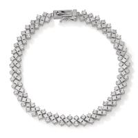 Armband Silber Zirkonia rhodiniert 18.5 cm-603260