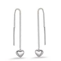 Durchziehohrhänger Silber Herz Ø5.5 mm-603783