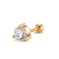 Piercing Silber Zirkonia gelb vergoldet Ø5.5 mm-604056