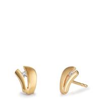 Ohrstecker 375/9 K Gelbgold Zirkonia 2 Steine gelb vergoldet-604101