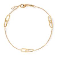 Armband 750/18 K Gelbgold 17-18 cm verstellbar-604164