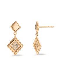 Ohrhänger Bronze Zirkonia 18 Steine vergoldet-604347