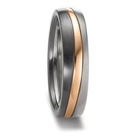 Partnerring Zirkonium, 585/14 K Rosegold, Titan-604396