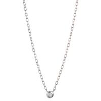 Collier Silber Zirkonia rhodiniert 40-45 cm verstellbar-605127