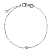 Armband Silber Zirkonia rhodiniert 16-18 cm verstellbar-605128