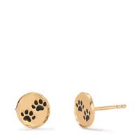 Ohrstecker Bronze lackiert Pfote Ø8 mm-605186