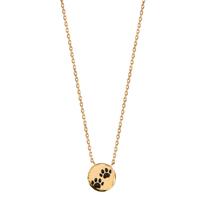 Collier Bronze lackiert Pfote 35-37 cm verstellbar-605187