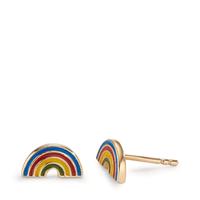 Ohrstecker Bronze lackiert Regenbogen-605189