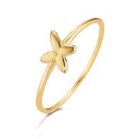 Fingerring 375/9 K Gelbgold Blume-605607