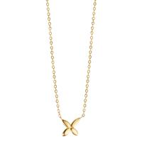 Collier 375/9 K Gelbgold Blume 42 cm-605608