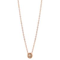 Collier 750/18 K Rotgold Diamant cognac, 0.05 ct 40-42 cm verstellbar-605635