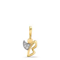 Anhänger 375/9 K Gelbgold Zirkonia 4 Steine Schutzengel-605747