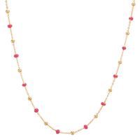 Collier 750/18 K Gelbgold emailliert 42 cm-606017