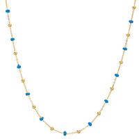 Collier 750/18 K Gelbgold emailliert 42 cm-606018