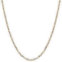 Collier 750/18 K Gelbgold, 750/18 K Weissgold 42-45 cm verstellbar-606024