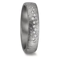 Partnerring 999 Tantal Diamant 0.104 ct, 12 Steine, w-si-606157