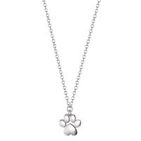 Collier Silber rhodiniert Pfote 42-45 cm verstellbar Ø12 mm-606288