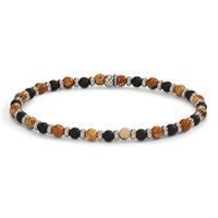 Armband Edelstahl Onyx Paesina 19 cm Ø4.5 mm-606312