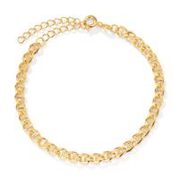 Armband Silber gelb vergoldet 17-21 cm verstellbar-606437