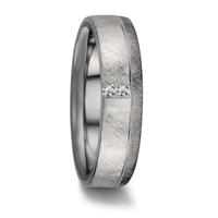 Partnerring 999 Tantal, 950 Platin Diamant 0.04 ct, 2 Steine, w-si-606515