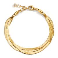 Armband Edelstahl gelb IP beschichtet 17.5-20.5 cm verstellbar-606797