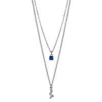 Collier Silber Zirkonia rhodiniert Schlange 36-41 cm verstellbar-606844