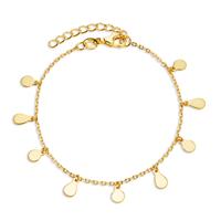 Armband Silber Zirkonia gelb vergoldet 16-19 cm verstellbar-606994